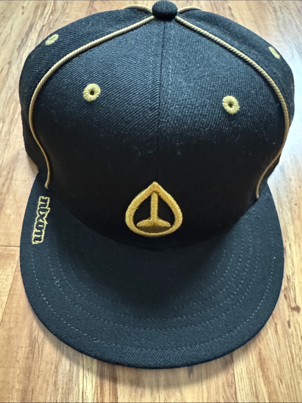 Nixon Black and Gold Snapback Hat